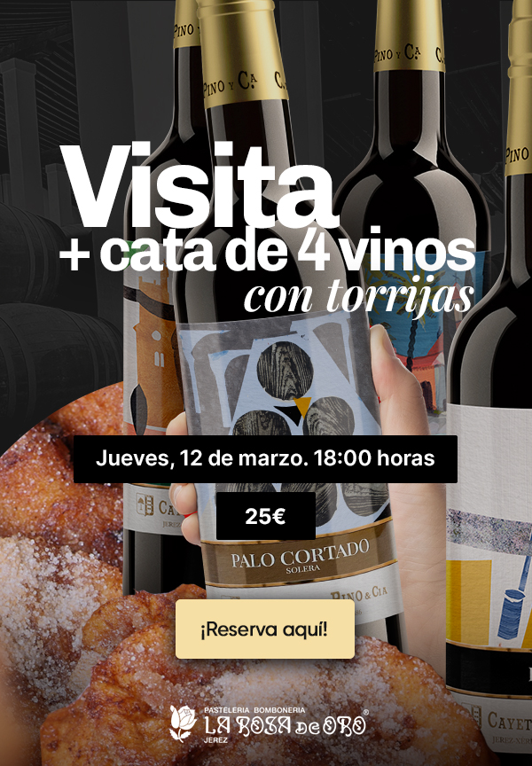 Visita + Cata 4 vinos con Torrijas de La Rosa de Oro - Cayetano del Pino & Cía